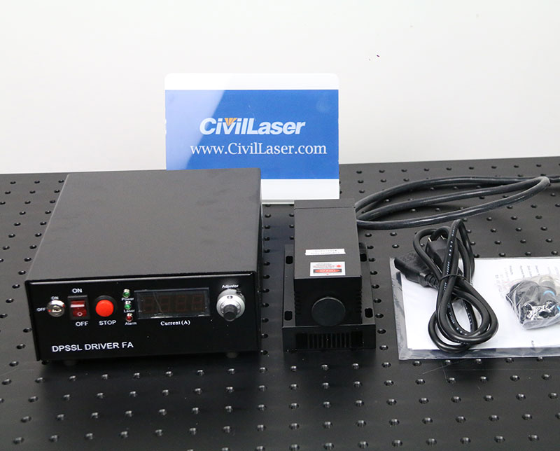 375nm 180mW 반도체 레이저 Multimode UV Laser 조정 가능한 출력 전력